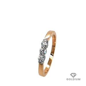 Zelta gredzens ar briljantiem  0.26ct