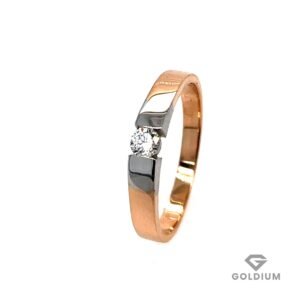 Zelta gredzens ar briljantu 0.13ct
