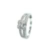 Baltā zelta gredzens ar briljantiem 0.08+0.23ct