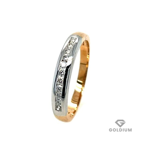 Zelta gredzens ar briljantiem 0.17ct