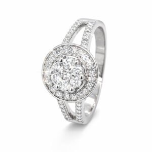 Zelta gredzens ar briljantiem 0.47ct