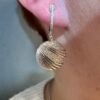 Baltā zelta auskari ar briljantiem 1.03ct — изображение 2