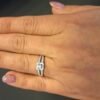 Baltā zelta gredzens ar briljantiem 0.08+0.23ct — изображение 2