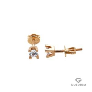 Zelta auskari ar briljantiem 0.27ct