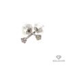 Baltā zelta auskari (18K) ar briljantiem 0.10ct