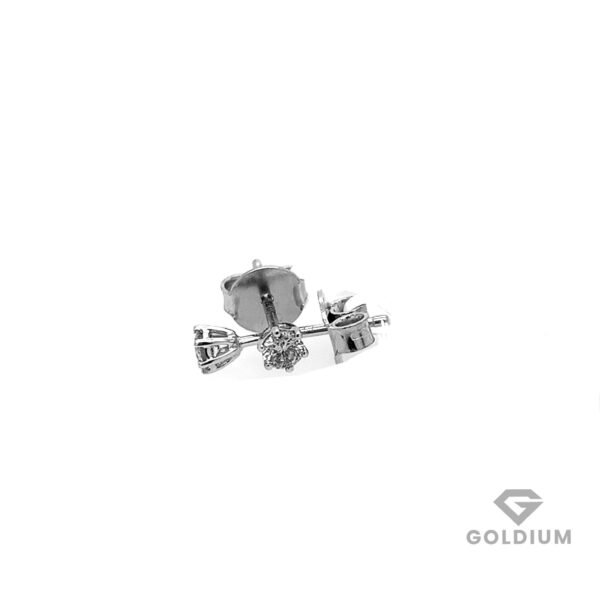 Baltā zelta auskari (18K) ar briljantiem 0.20ct
