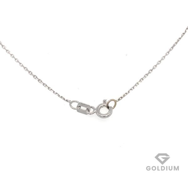 Baltā zelta kaklarota ar briljantu 0.18ct — изображение 3