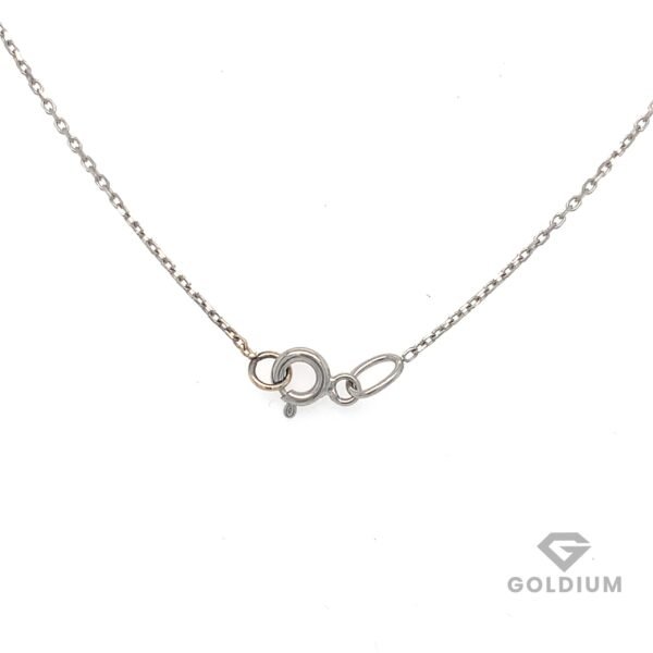 Baltā zelta kaklarota ar briljantu 0.18ct - Image 2