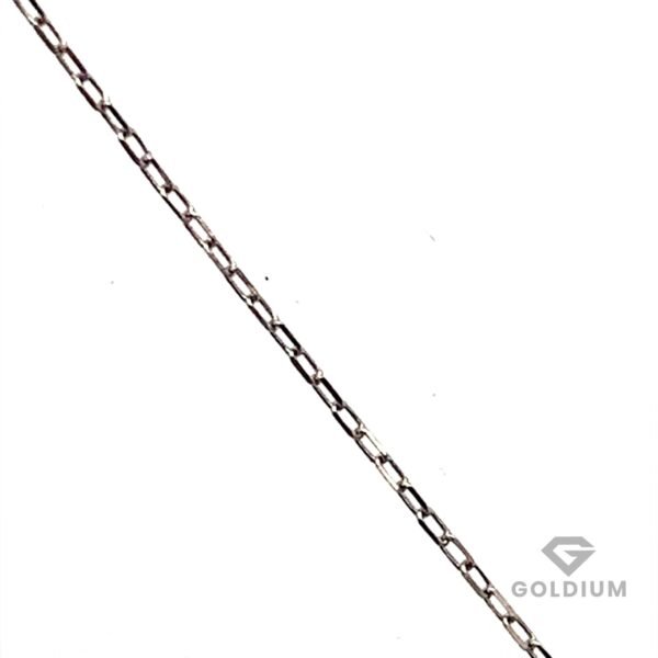 Baltā zelta kaklarota (18K) ar briljantu 0.30ct - Image 3