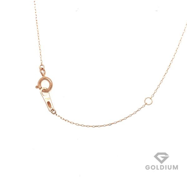 Zelta kaklarota (18K) ar briljantu 0.10ct — изображение 3