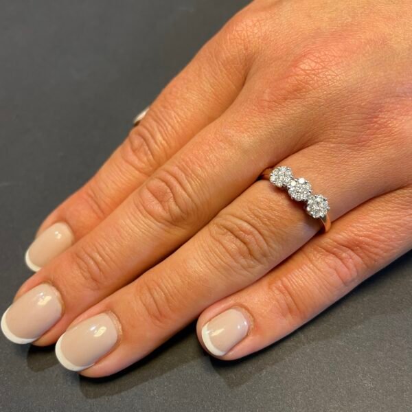 Zelta gredzens ar briljantiem 0.44ct — изображение 2