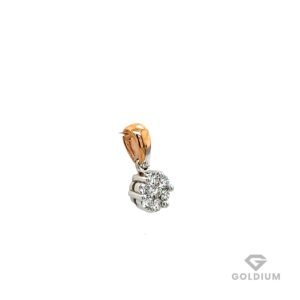 Zelta kulons ar briljantiem 0.15ct