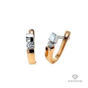 Zelta auskari ar briljantiem 0.20ct