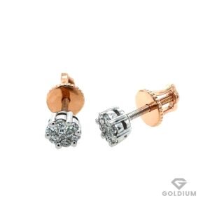 Zelta auskari ar briljantiem 0.28ct