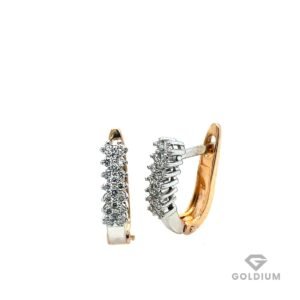 Zelta auskari ar briljantiem 0.20ct