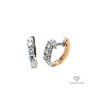 Zelta auskari ar briljantiem 0.47ct