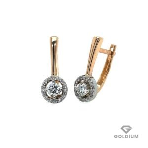 Zelta auskari ar briljantiem 0.40ct