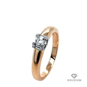 Zelta gredzens ar briljantu 0.14ct