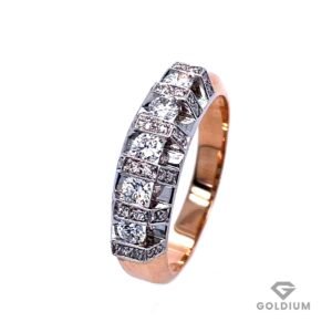 Zelta gredzens ar briljantiem 0.68ct