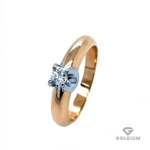Zelta gredzens ar briljantu 0.14ct