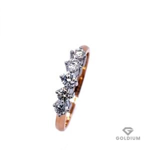 Zelta gredzens ar briljantiem 0.46ct