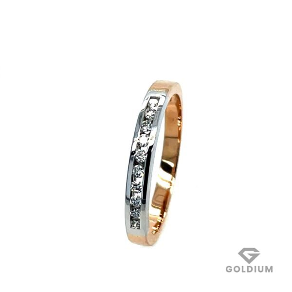 Zelta gredzens ar briljantiem 0.16ct