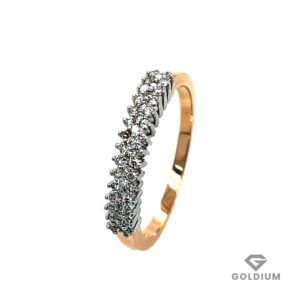 Zelta gredzens ar briljantiem 0.22ct