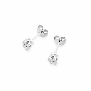 Baltā zelta auskari ar briljantiem 0.20ct