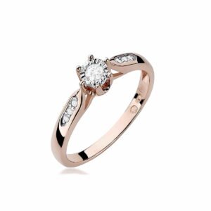 Zelta gredzens ar briljantiem 0.11ct