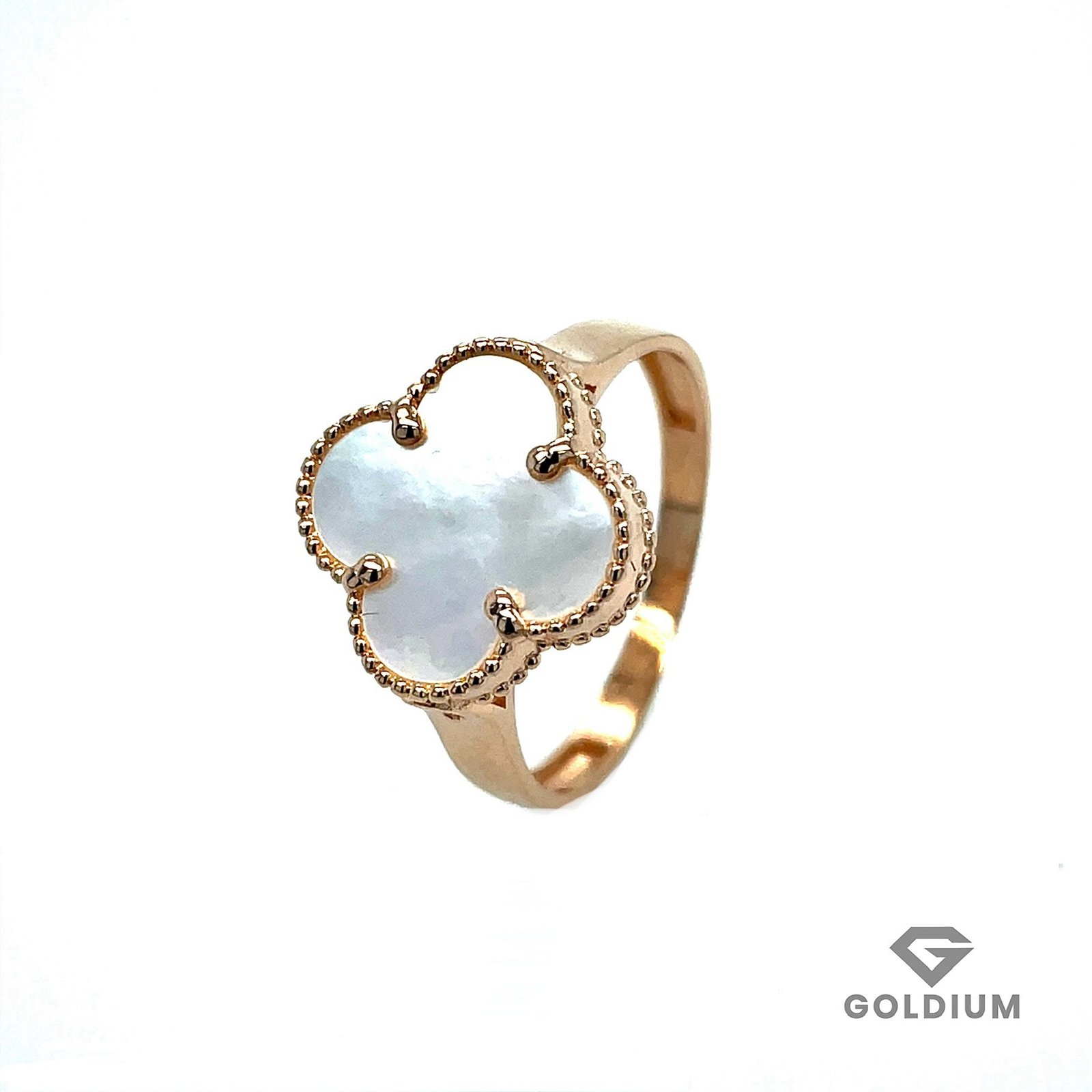 Zelta gredzens ar perlamutru 2.42 - 2.52gr