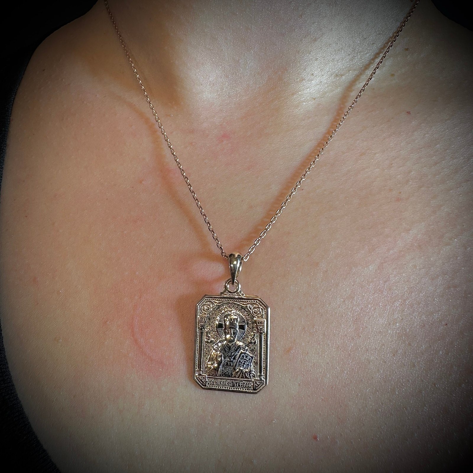 Zelta plāksnīte ar ikonu tēli 2.14gr - Image 2