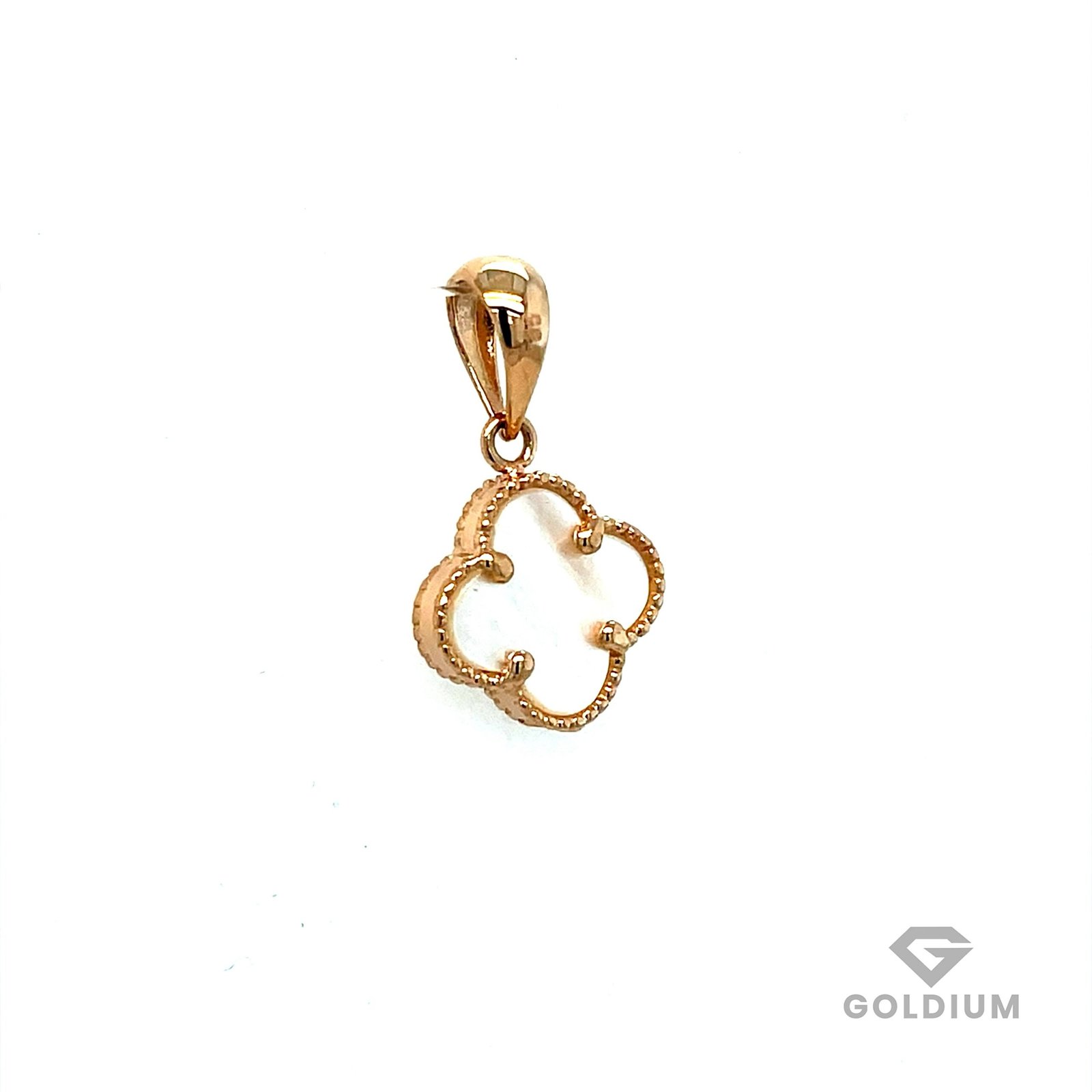 Zelta kulons ar perlamutru 1.35gr