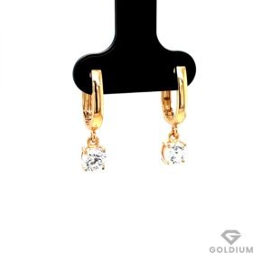 Zelta auskari ar oniksu 2.08gr