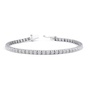 Baltā zelta aproce ar briljantiem 2.47ct