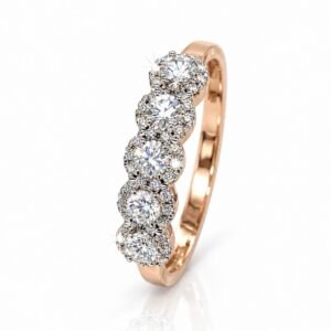 Zelta gredzens ar briljantiem 0.41ct