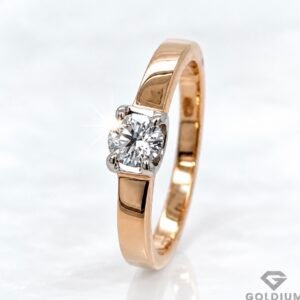Zelta gredzens ar briljantu 0.41ct