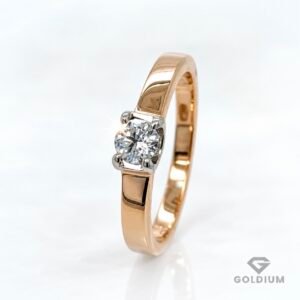 Zelta gredzens ar briljantu 0.27ct
