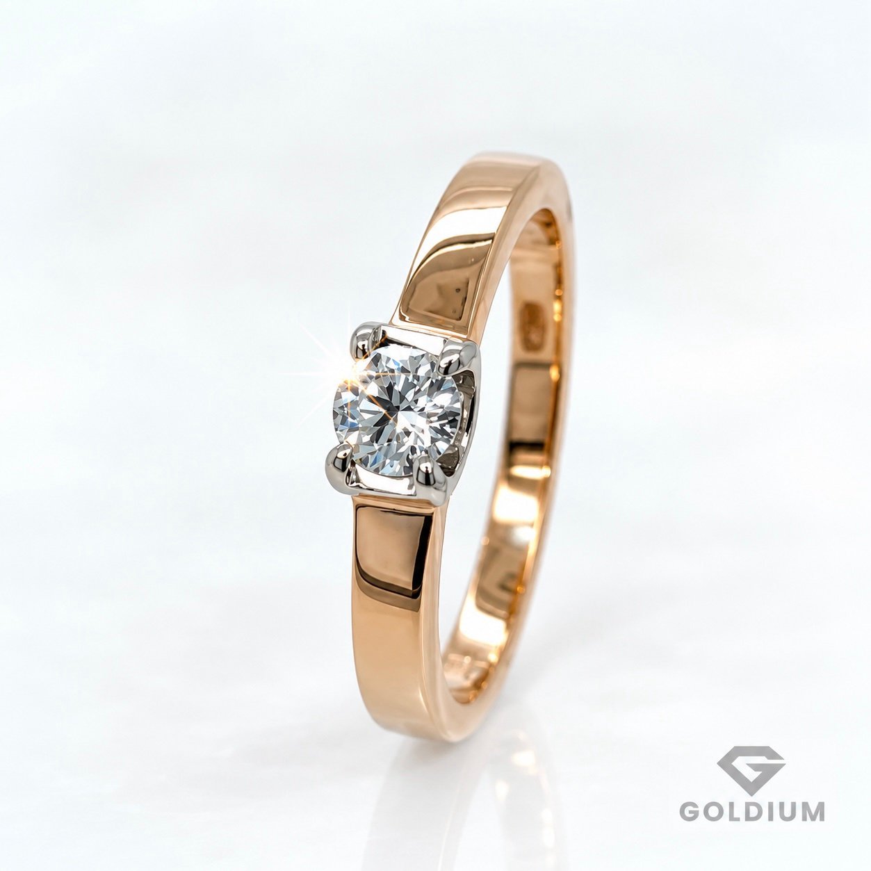 Zelta gredzens ar briljantu 0.27ct